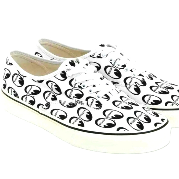 VANS X MOONEYES AUTHENTIC MQQN Equipped Sneakers White 2018 Japan Xmas Party ltd - Picture 5 of 7